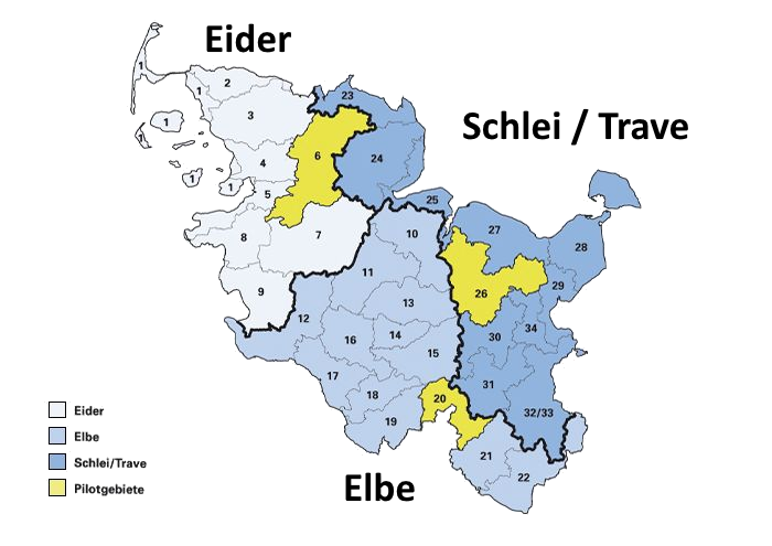 Bearbeitungsgebiete